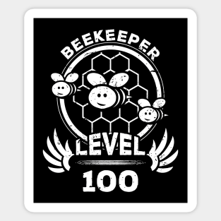 Level 100 Beekeeper Beekeeping Fan Gift Sticker